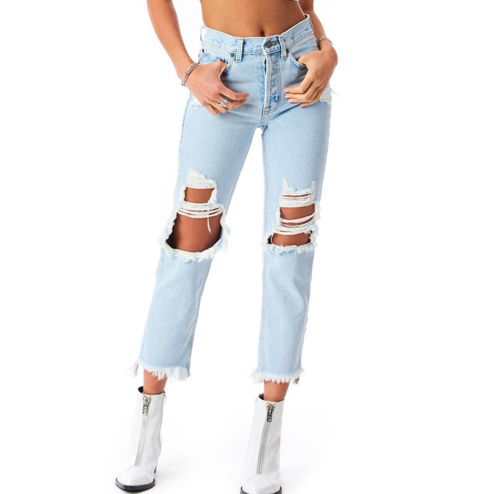 LF Carmar Ripped Leg Jeans Size 27